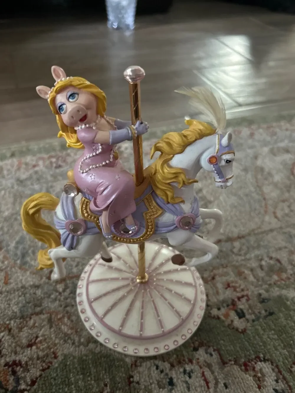 Rare Vintage Miss Piggy Hot to Trot from the Merry Muppet Go Around